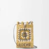 Bolso com cordão em pele de bezerro clássica e ráfia Bolso com cordão em pele de bezerro clássica e ráfia