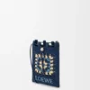 Bolso com cordão em pele de bezerro clássica e ráfia Bolso com cordão em pele de bezerro clássica e ráfia