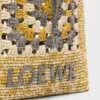 Bolso com cordão em pele de bezerro clássica e ráfia Bolso com cordão em pele de bezerro clássica e ráfia