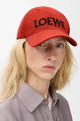 Boné Loewe em lona de algodão