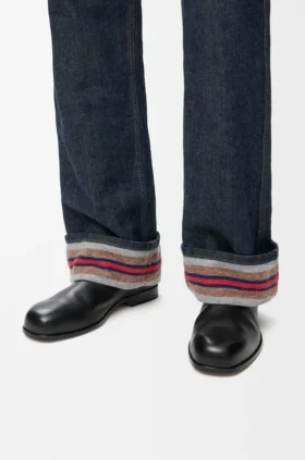 Bota de cano curto Bobine em pele de bezerro lisa