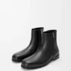 Bota de cano curto Bobine em pele de bezerro lisa Bota de cano curto Bobine em pele de bezerro lisa