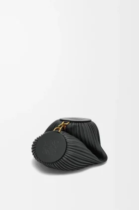 Bracelet Pouch em napa de cordeiro plissada