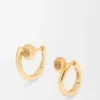 Brincos de argola mini «Pebble» da Anagram em prata de lei Brincos de argola mini «Pebble» da Anagram em prata de lei