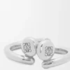 Brincos de argola mini «Pebble» da Anagram em prata de lei Brincos de argola mini «Pebble» da Anagram em prata de lei