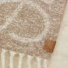 Cachecol com anagrama em alpaca e lã