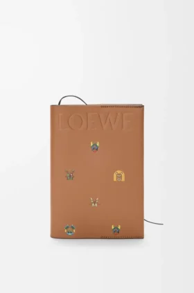 Caderno Cats em pele de bezerro