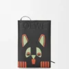 Caderno Futurist cat em pele de bezerro Caderno Futurist cat em pele de bezerro