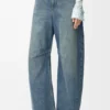 Calças de ganga «Anagram Barrel» em denim Calças de ganga «Anagram Barrel» em denim
