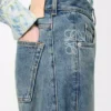Calças de ganga «Anagram Barrel» em denim Calças de ganga «Anagram Barrel» em denim