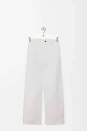 Calças de ganga largas Anagram em denim