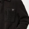 Camisa-casaco em pele de carneiro Camisa-casaco em pele de carneiro