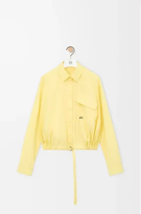 Camisa com cinto em algodão