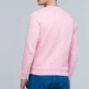 Camisa de manga comprida desportiva masculina loewe Anagram bordada, rosa e vermelha, H6109900Cr-7080