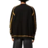 Camisa de manga comprida em algodão para homem loewe, tamanho grande, preta H526341X90-1119