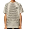 Camisa de manga curta branca com riscas loewe para homem H6109650Pc-2396