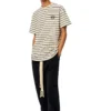 Camisa de manga curta branca com riscas loewe para homem H6109650Pc-2396