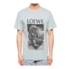 Camisa de manga curta em algodão estampado loewe Ken Heyman para homem, rosa e azul, H6109980Pc-6410