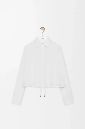 Camisa estilo Balloon em seda