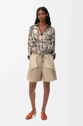 Camisa estilo Balloon em seda