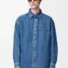Camisa larga Anagram em ganga Camisa larga Anagram em ganga