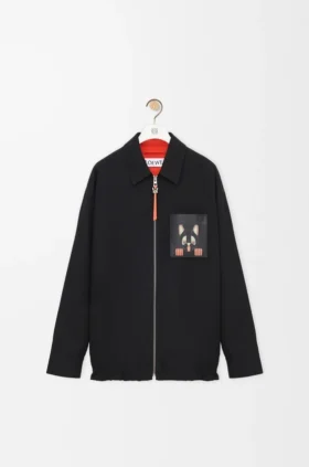 Camisa larga em algodão