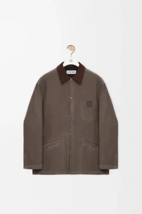 Camisa larga em mistura de algodão