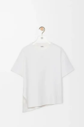 Camisas assimétricas em mistura de algodão