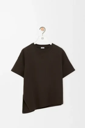 Camisas assimétricas em mistura de algodão