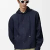 Camisas com capuz em algodão e linho Camisas com capuz em algodão e linho