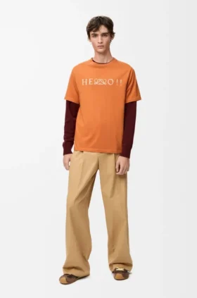 Camisas de corte regular em mistura de algodão