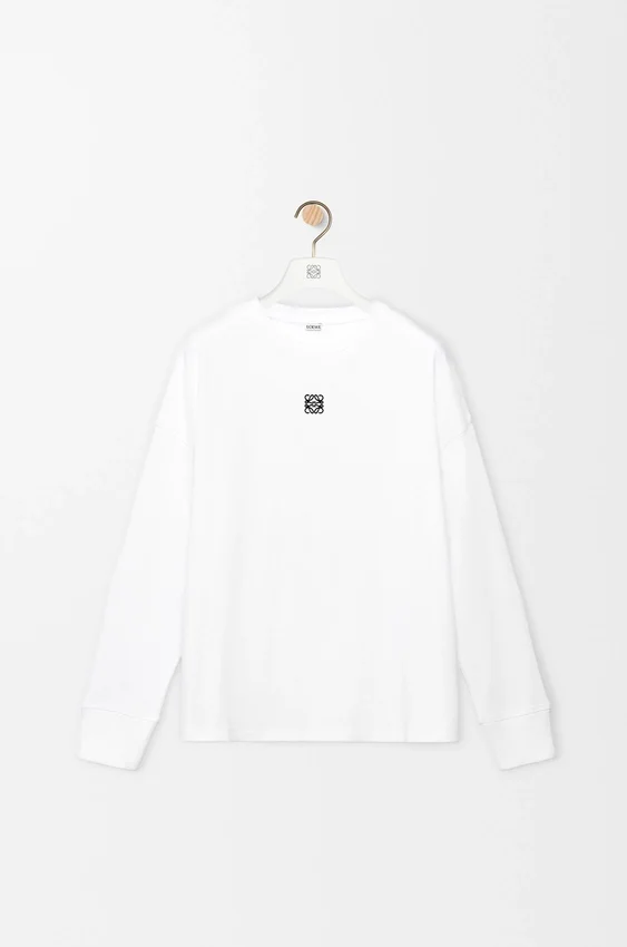 Camisas de manga comprida com corte oversized em algodão Camisas de manga comprida com corte oversized em algodão