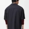 Camisas de manga curta em lã Camisas de manga curta em lã