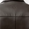 Camisas de manga curta em pele de borrego napa Camisas de manga curta em pele de borrego napa