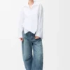 Camisas em algodão