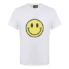Camiseta de manga curta em algodão puro com estampado de rosto sorridente no peito da loewe para homem, branca, H616341X87-2100