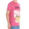 Camiseta de manga curta rosa loewe para homem H6109833Pc-7140