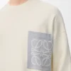 Camisola com bolso Anagram em mistura de algodão Camisola com bolso Anagram em mistura de algodão