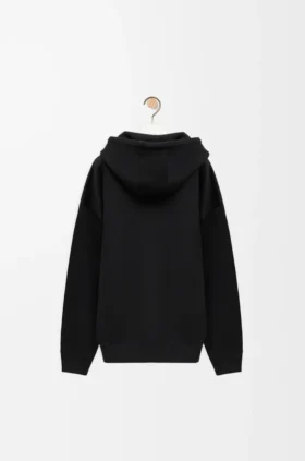 Camisola com capuz de corte descontraído em algodão