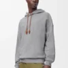 Camisola com capuz de corte descontraído em algodão Camisola com capuz de corte descontraído em algodão