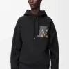 Camisola com capuz de corte descontraído em algodão Camisola com capuz de corte descontraído em algodão
