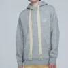 Camisola com capuz e mangas compridas para homem loewe com bordado «Anagram», cinzenta H6109701Si
