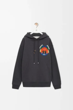 Camisola com capuz em algodão