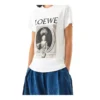 Camisola com estampado, gola redonda e manga curta, branca S6109660Pc-2103