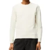 Camisola de algodão com logótipo Anagram bordado da loewe para homem, branco cremoso, H526341Xa1-2370