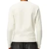 Camisola de algodão com logótipo Anagram bordado da loewe para homem, branco cremoso, H526341Xa1-2370