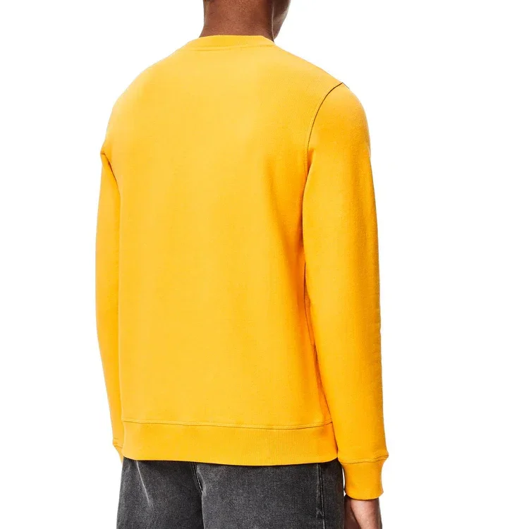 Camisola de algodão com logótipo Anagram da loewe bordado para homem, cor laranja, H526341Xa1-9100