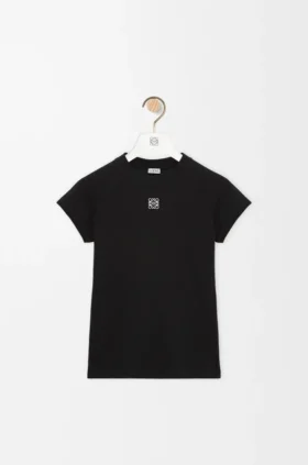 Camisola de corte justo em mistura de algodão