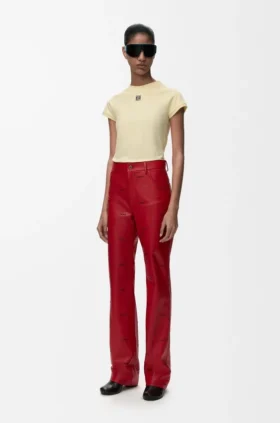 Camisola de corte justo em mistura de algodão