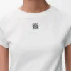 Camisola de corte justo em mistura de algodão Camisola de corte justo em mistura de algodão